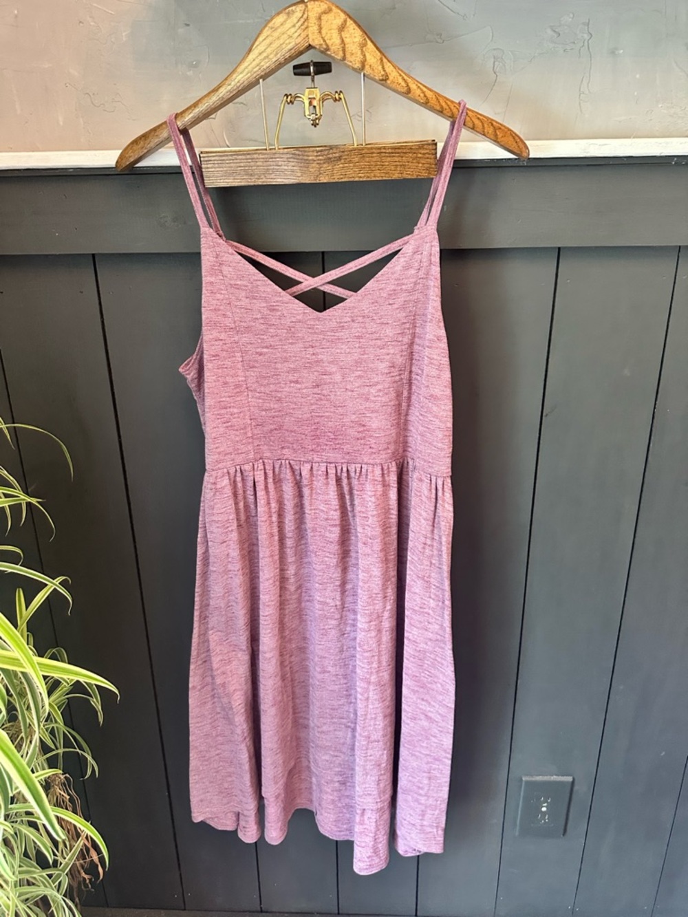 SO Skater Dress in Dusty Rose and Tan size XL